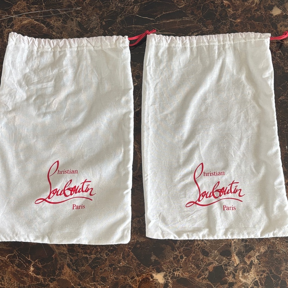 AUTHENTIC Christian Louboutin Dust Bags with Red Logo
